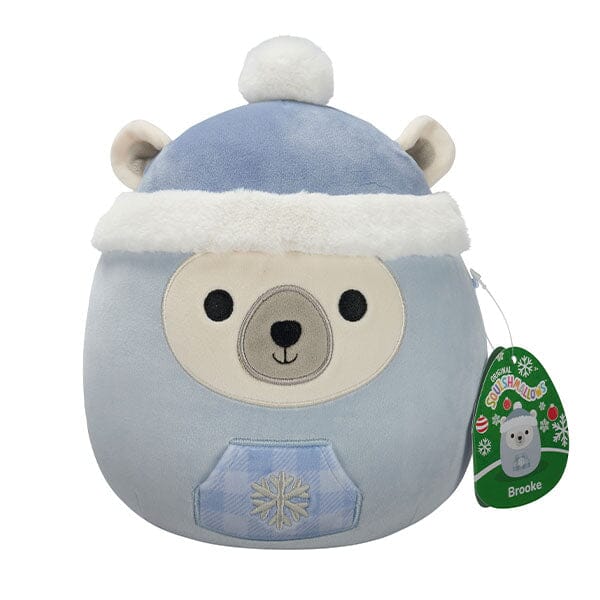 Squishmallows Plush Toys 7.5" Holiday Squad 2024 Brooke The Polar Bear in Toque Simple Squishmallows 