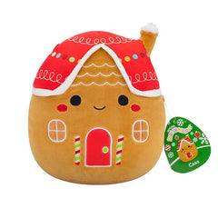 Squishmallows Plush Toys 7.5" Holiday Squad 2024 Casa the Gingerbread House Simple Squishmallows 