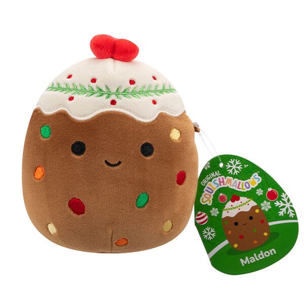 Squishmallows Plush Toys 7.5" Holiday Squad 2024 Maldon the Christmas Fruit Cake Simple Squishmallows 