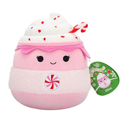 Squishmallows Plush Toys 7.5" Holiday Squad 2024 Ethel the Peppermint Hot Chocolate Simple Squishmallows 