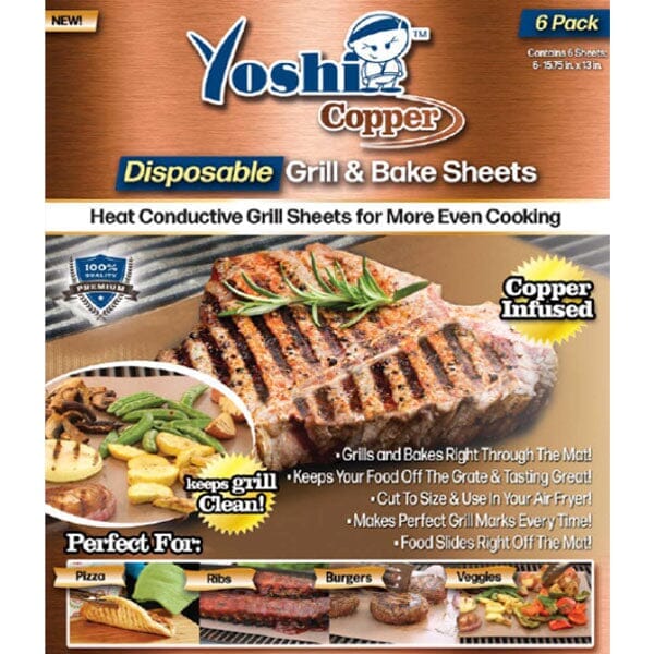 Yoshi™ Copper Cooking Sheets (6pk) | As Seen On TV! Simple magazineracksdirect 