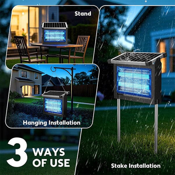 Zapperella 3-in-1 LED Solar Powered Bug Zapper Simple Exclusive 