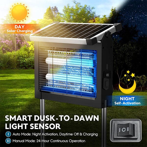 Zapperella 3-in-1 LED Solar Powered Bug Zapper Simple Exclusive 