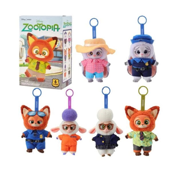 【正規品】Disney MINISO Zootopiaぬいぐるみセット6体セット MINISO x Disney: Zootopia Series Plush Keychain Blind Box (1pc