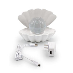 LED Color-Changing Clam Shell Glitter Lamp – Showcase