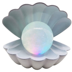 LED Color-Changing Clam Shell Glitter Lamp - Ships End Of September Preorder magazineracksdirect 