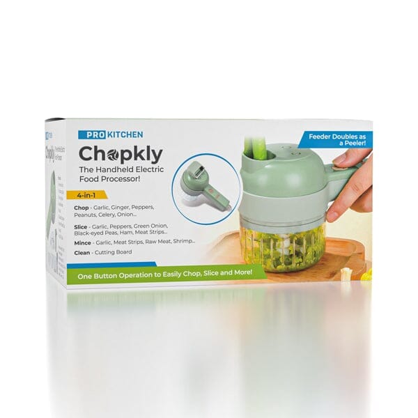 ProKitchen Chopkly | 4-in-1 Handheld Electric Food Processor Simple magazineracksdirect 