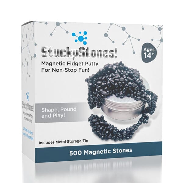 StuckyStones! | Magnetic Fidget Putty (500 Stones) Simple magazineracksdirect 