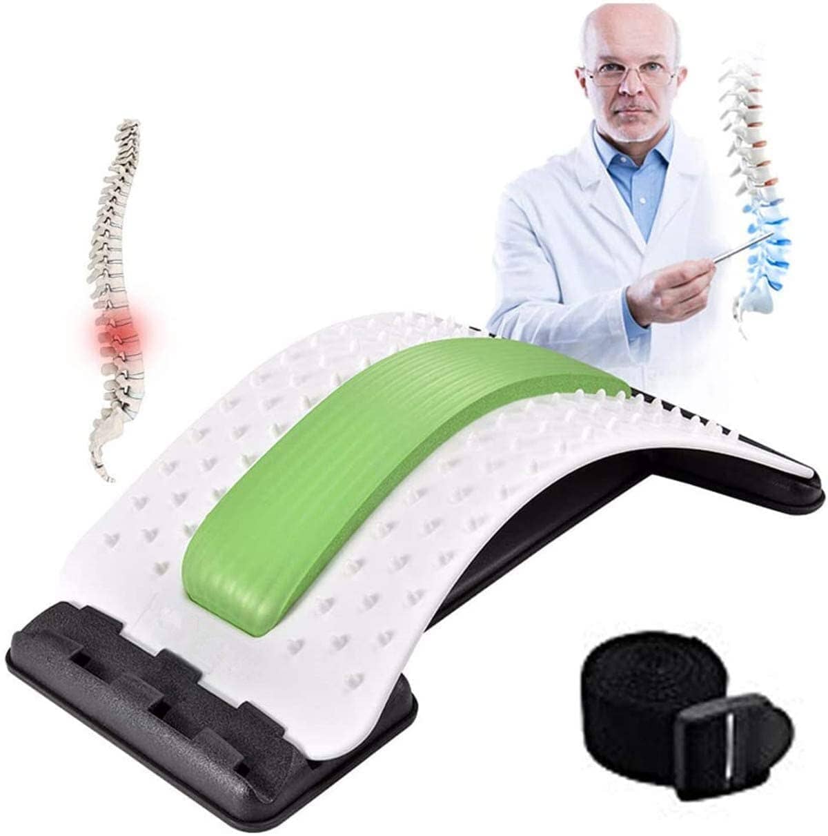 TQS Back Pain Relief Product Back Stretcher, Spinal Curve Back