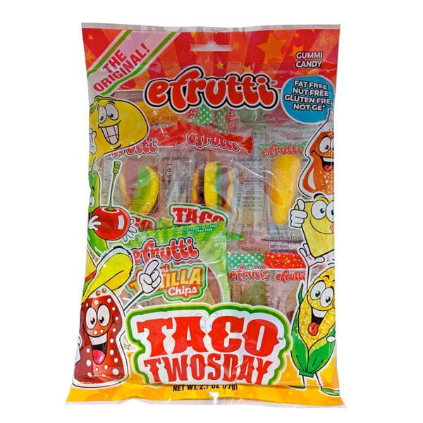 efrutti Gummy Candy Bags (12pc) | Multiple Styles Simple magazineracksdirect Taco Twosday bag 