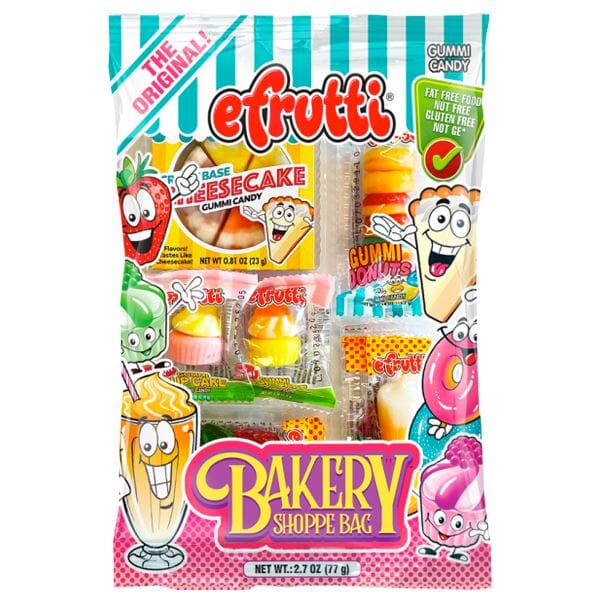 efrutti Gummy Candy Bags (12pc) | Multiple Styles Simple magazineracksdirect Bakery Shoppe Bag 