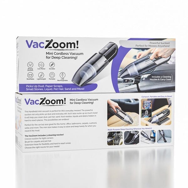 VacZoom: Mini Cordless Vacuum Simple magazineracksdirect 