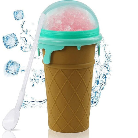 JUMBO ProKitchen Squeezur | Instant Slushie Maker Cup (Incl. Straw/Spoon & Lid)