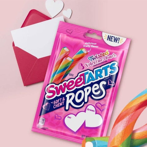 SweeTARTs Twisted Ropes: Valentine's Day Edition Tropical Punch Flavor (3oz)