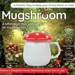 Mugshroom: Whimsical Mug w/ Lid Simple magazineracksdirect 