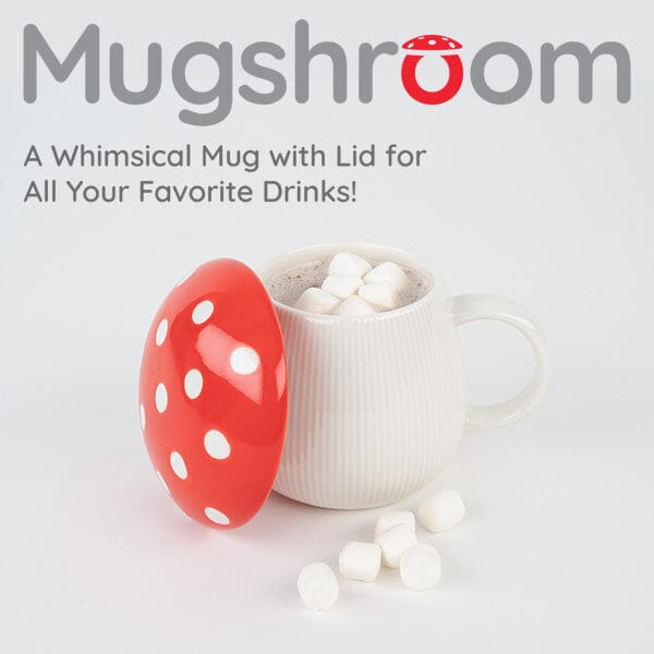 Mugshroom: Whimsical Mug w/ Lid Simple magazineracksdirect 