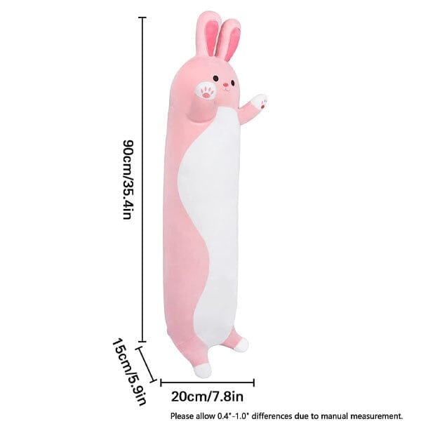 Plush Body Pillow Toy Styles (3FT Long!) | Pink Bunny | Ships Early May Preorder magazineracksdirect 