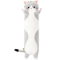 Long Animal Plush Toy Styles 3FT Long Grey Tabby Cat Showcase