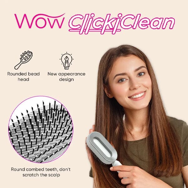 WOW ClickiClean: The Self-Cleaning Hairbrush | As Seen On Social! Simple Showcase 