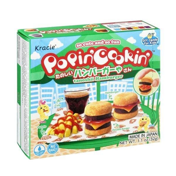 Kracie Popin' Cookin' DIY Candy Kits | Multiple Styles Simple magazineracksdirect Tanoshii Hamburger Kit 