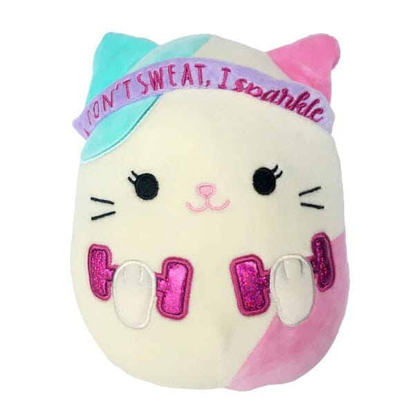 Squishmallows Super Soft Plush Toys | 8" Wellness Squad | Caryl The Cat Simple Showcase 