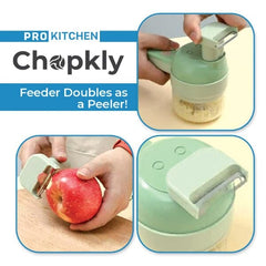 ProKitchen Chopkly | 4-in-1 Handheld Electric Food Processor Simple magazineracksdirect 