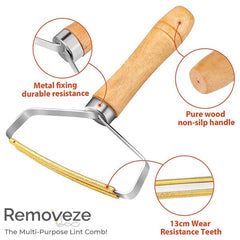 RemovEZE: The Multi-Purpose Lint Cleaner Comb (2pk) | Pure Copper Blades! Simple Showcase 