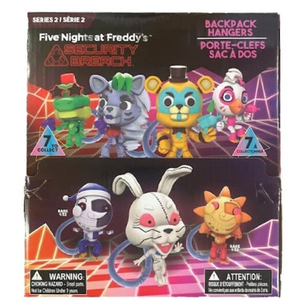 3D FNAF: Security Breach Series 2 Collectible Clip Hanger Blind Bags (1pc) Simple magazineracksdirect 