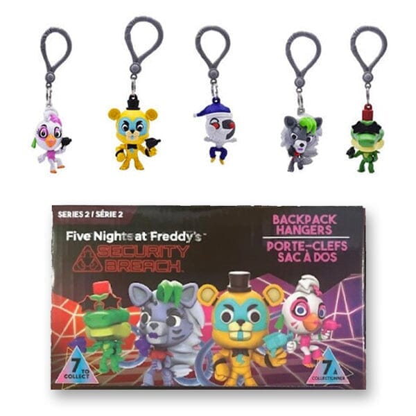 3D FNAF: Security Breach Series 2 Collectible Clip Hanger Blind Bags (1pc) Simple magazineracksdirect 