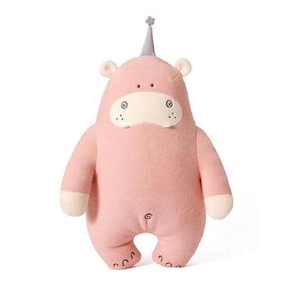 Weighted Plushies | As Seen On TikTok! | NEW Styles! Simple Showcase NEW! Pink Hippo [Pre-Order] 