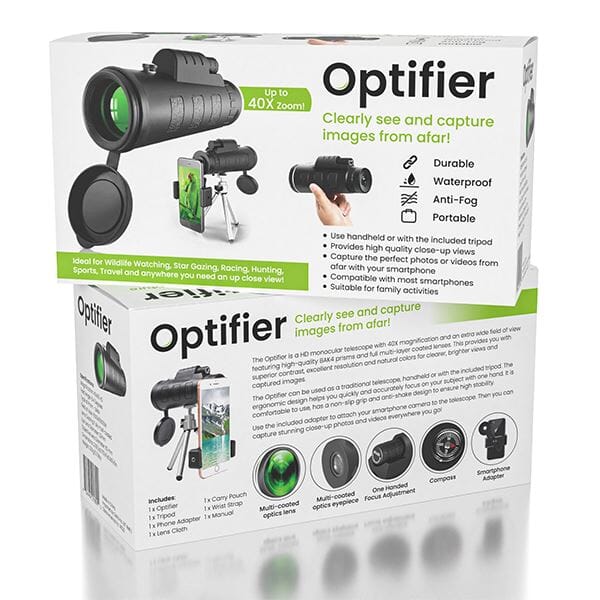 Optifier | HD Monocular Phone Telescope (40X Zoom) Simple Showcase 