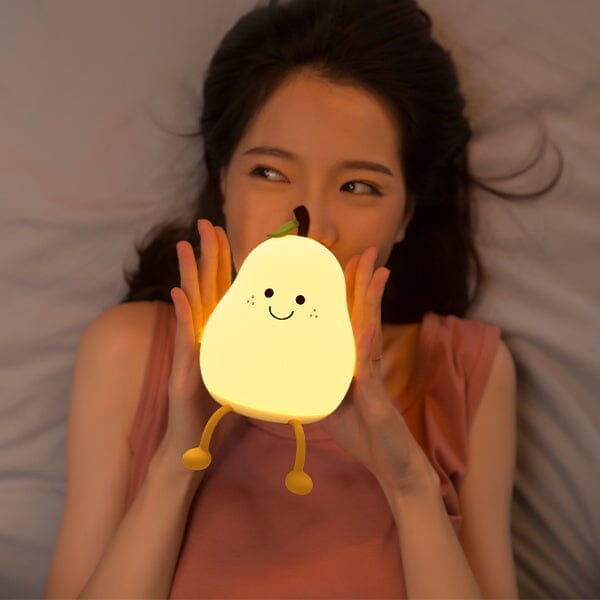 Peari: The Adorable Decorative Pear Night Light | 7 Color Modes Simple Showcase 