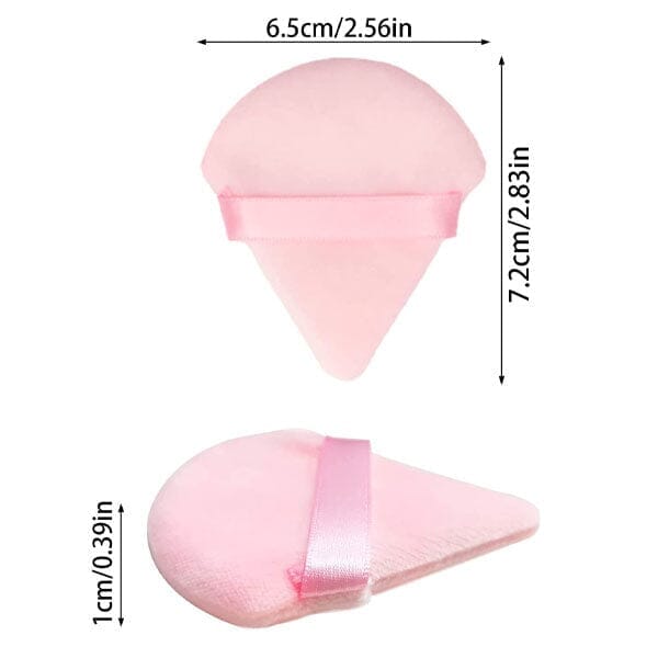 The T-Puff (6pk) | Reusable Triangular Double-Sided Makeup Blenders Simple Showcase 