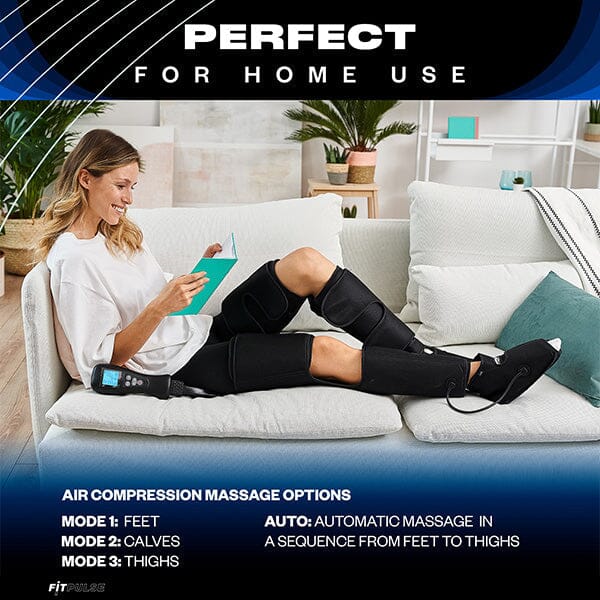 AllevaWrap Pro Air Compression Leg Massager (with Vibration)