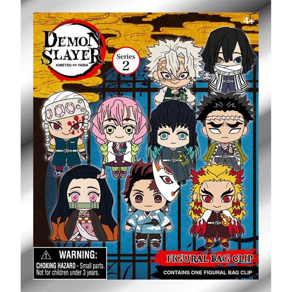 3D Demon Slayer Character Clip Hanger Blind Bags (1pc) | NEW Styles! Simple magazineracksdirect NEW! Demon Slayer Series 2 