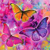 Studio Diamond Painting Vivid Collection | Violet Flutter | 40cm x 40cm