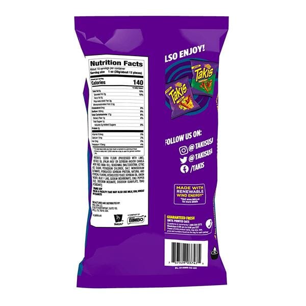 Takis Blue Heat Chips (4oz) | Limited Edition Simple Showcase 