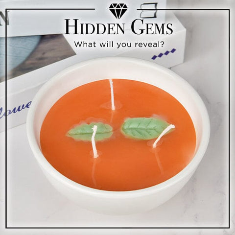 Hidden Gems Tomato Soup & Basil Novelty Candle | 1 Ring Inside