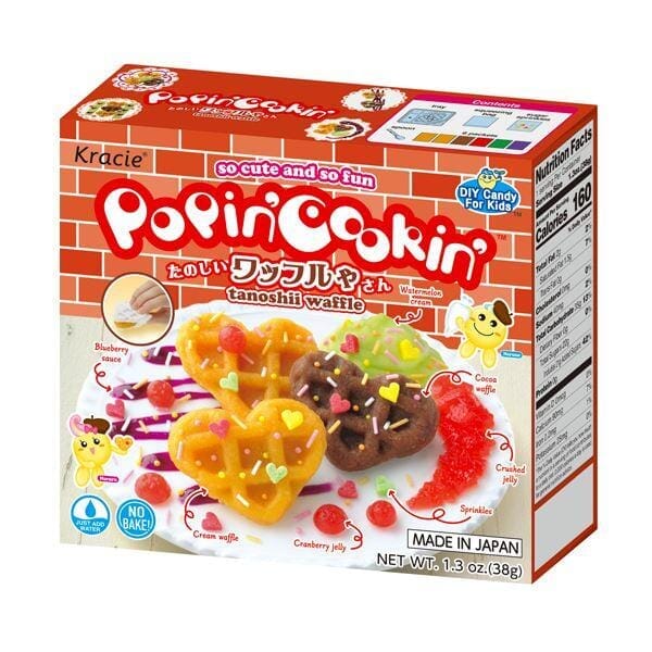 Kracie Popin' Cookin' DIY Candy Kits | Multiple Styles Simple magazineracksdirect Tanoshii Waffles Kit 